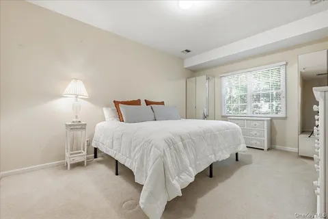a bed room with a bed and a tv