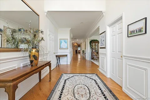 a view of an entryway and livingroom with furniture