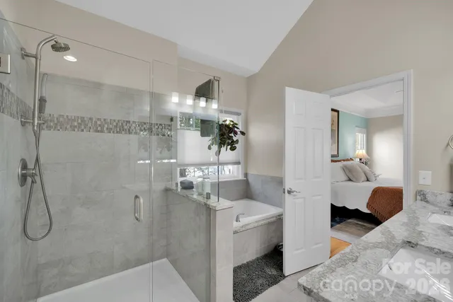 a view of a terrace with furniture