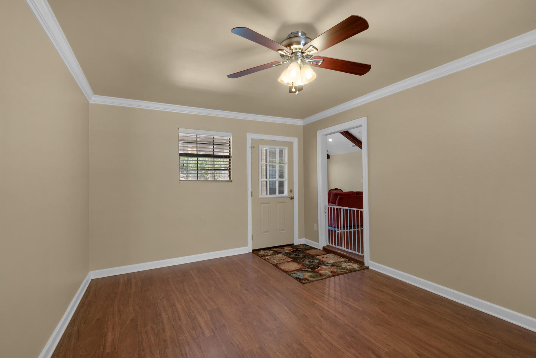 583 Ridge Road Santa Rosa Beach, FL 32459 - Photo 16 of 37 a view of livingroom with hardwood floor and ceiling fan