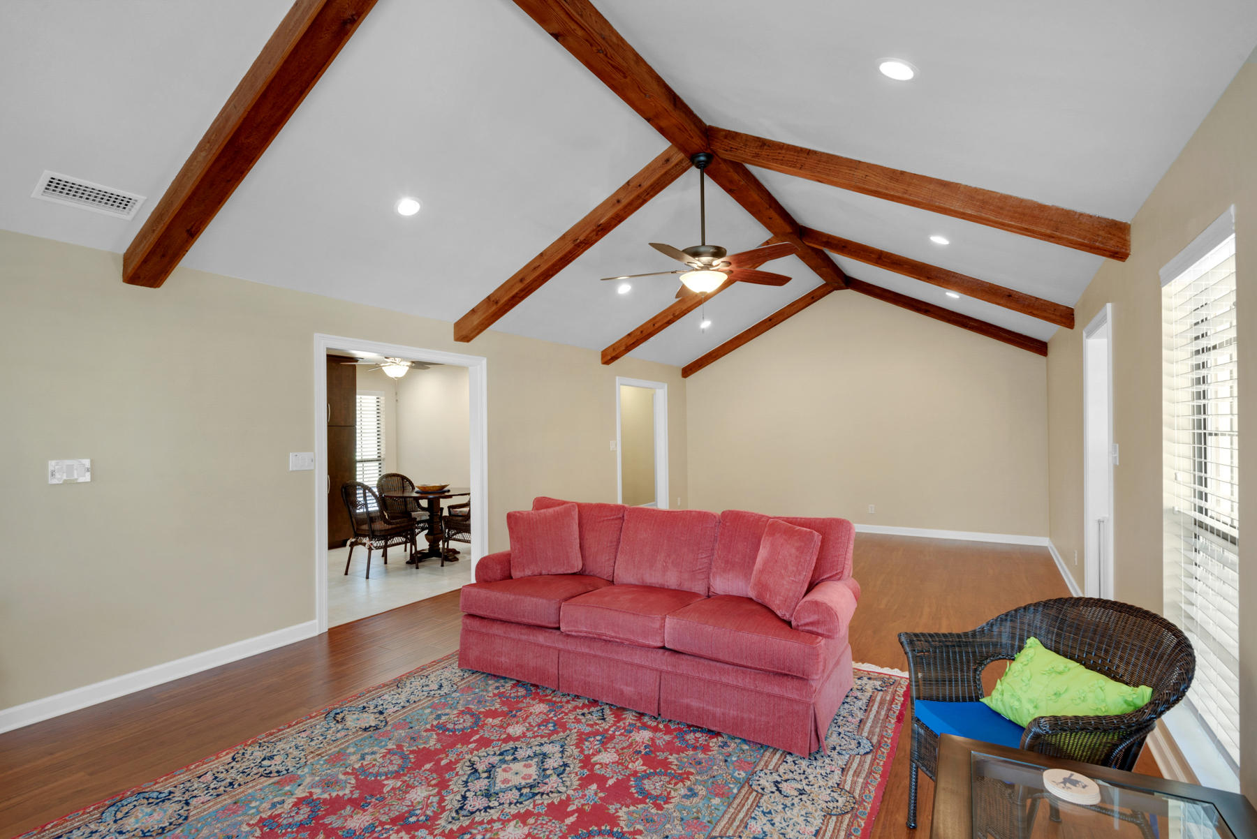 583 Ridge Road Santa Rosa Beach, FL 32459 - Photo 8 of 37 a living room with furniture and a wooden floor