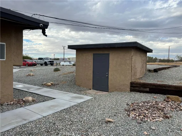 a view of a terrace with chairs