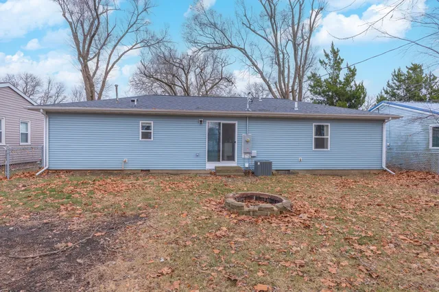 a backyard of a house