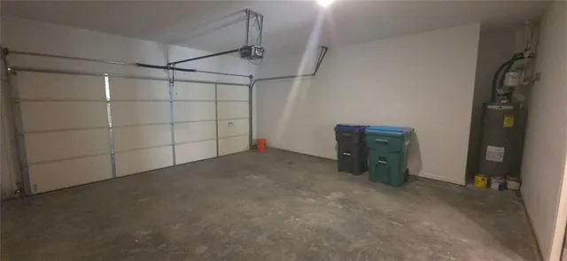 a view of a garage