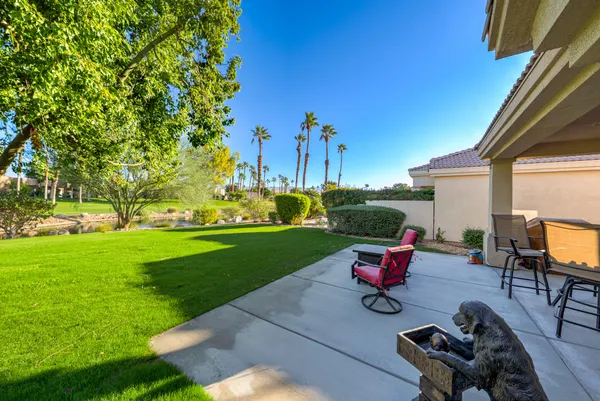 a park view with a sitting space
