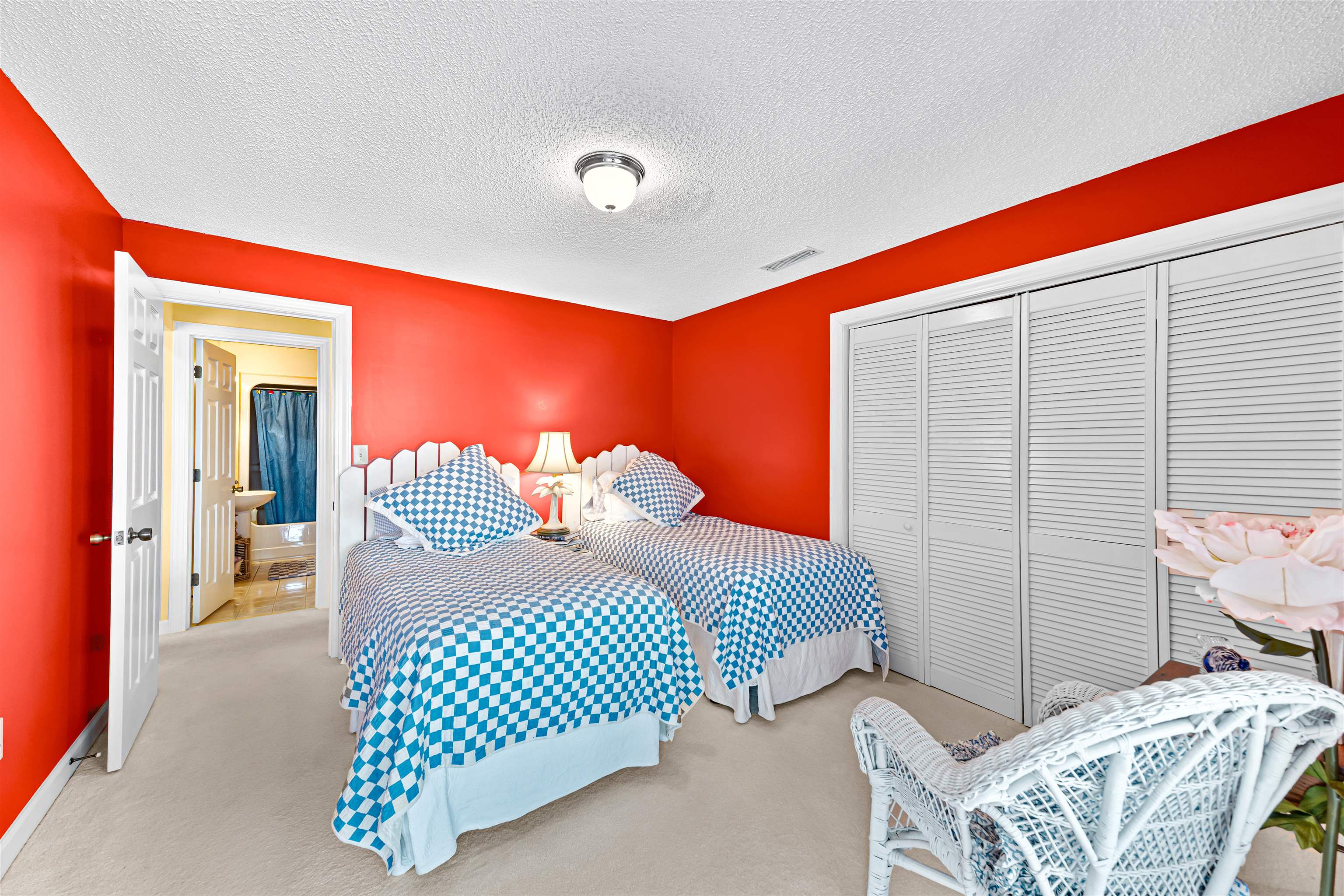 4801 Lightkeepers Way, Unit 17C Little River, SC 29566 - Photo 24 of 40 Bedroom featuring a textured ceiling, carpet, and a closet