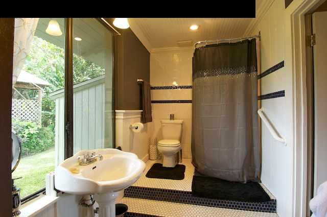 490 Kaupakalua Road Haiku, HI 96708 - Photo 21 of 30 a bathroom with a sink toilet and shower
