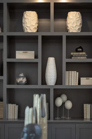 a kitchen with appliances cabinets and a counter top space