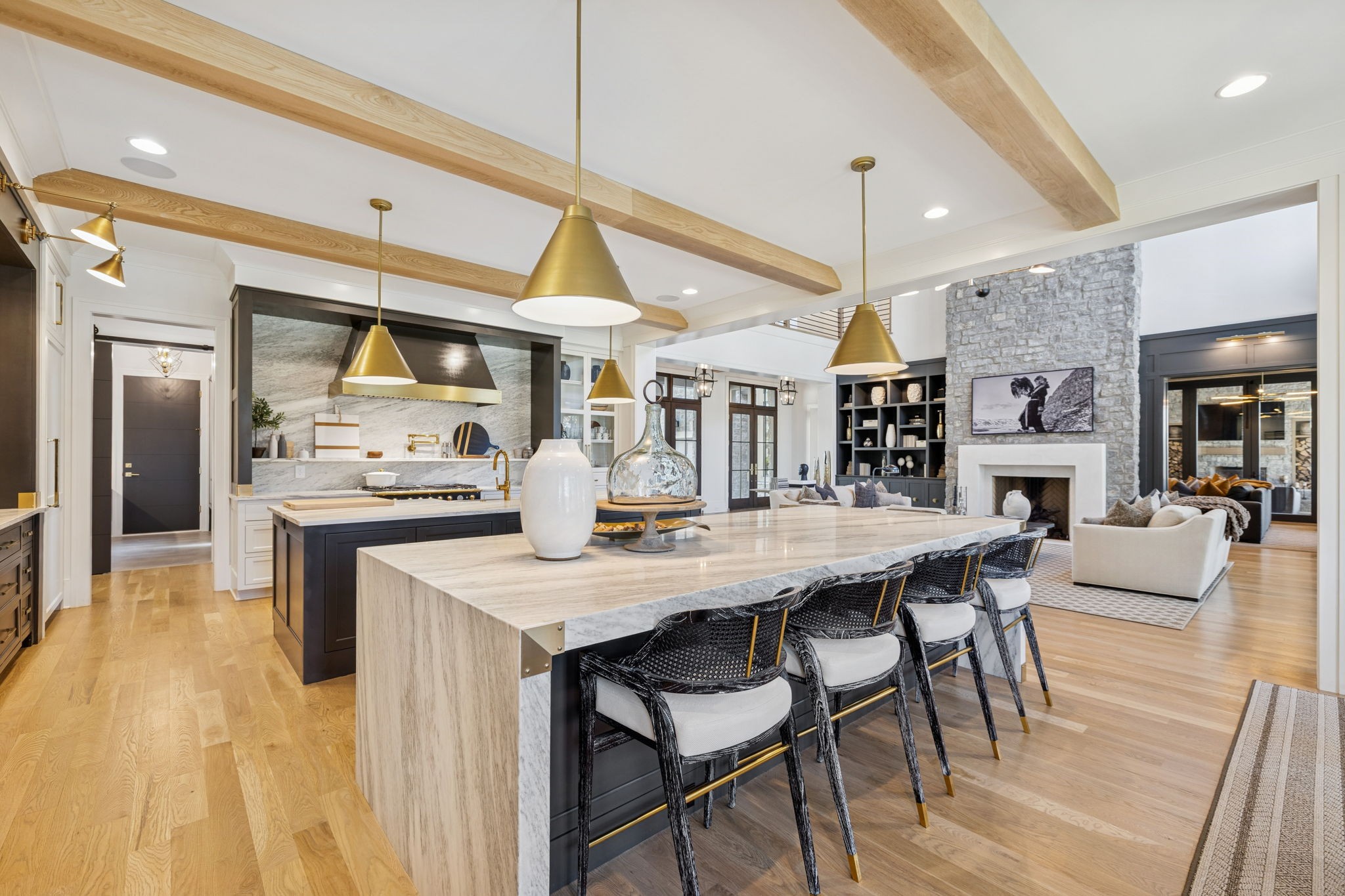 7573 Whiskey Road College Grove, TN 37046 - Photo 20 of 100 a kitchen with stainless steel appliances kitchen island a chandelier