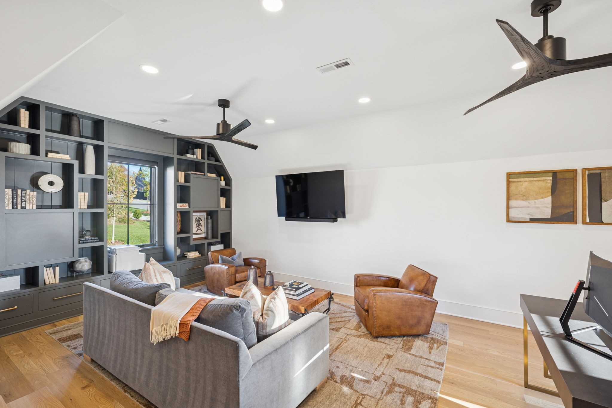 7573 Whiskey Road College Grove, TN 37046 - Photo 66 of 100 a living room with furniture and a flat screen tv