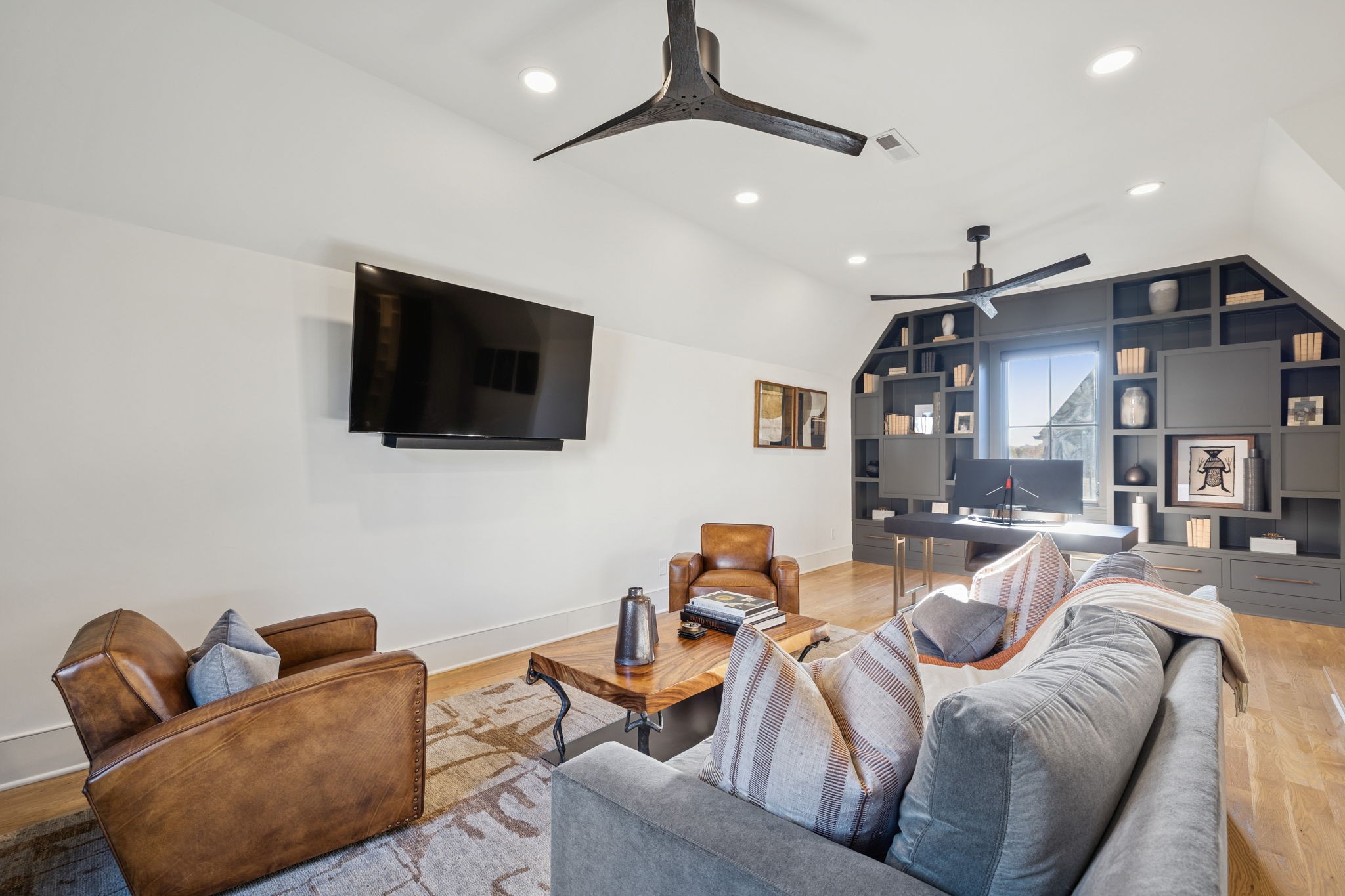 7573 Whiskey Road College Grove, TN 37046 - Photo 67 of 100 a living room with furniture and a flat screen tv