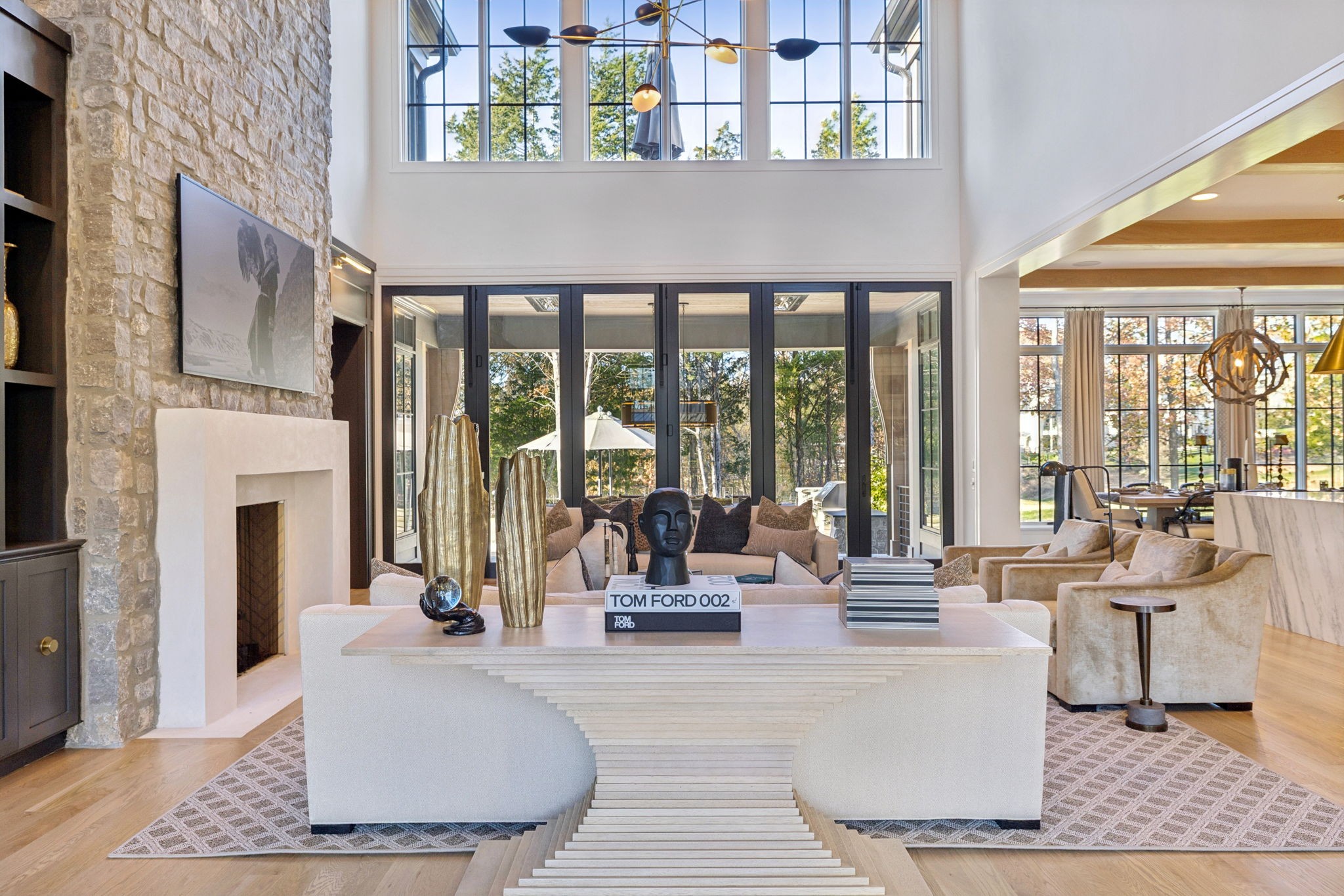 7573 Whiskey Road College Grove, TN 37046 - Photo 7 of 100 a living room with fireplace furniture and a large window