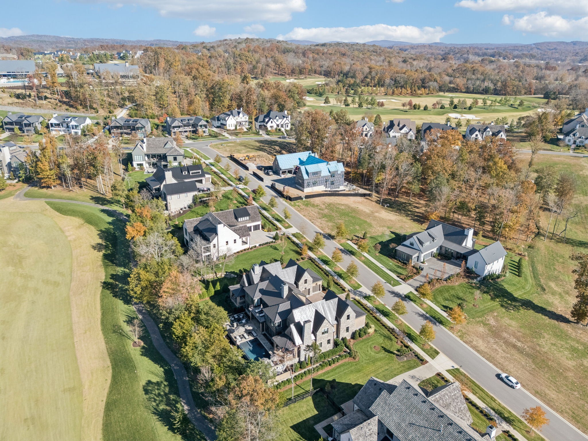 7573 Whiskey Road College Grove, TN 37046 - Photo 84 of 100 an aerial view of residential houses with outdoor space