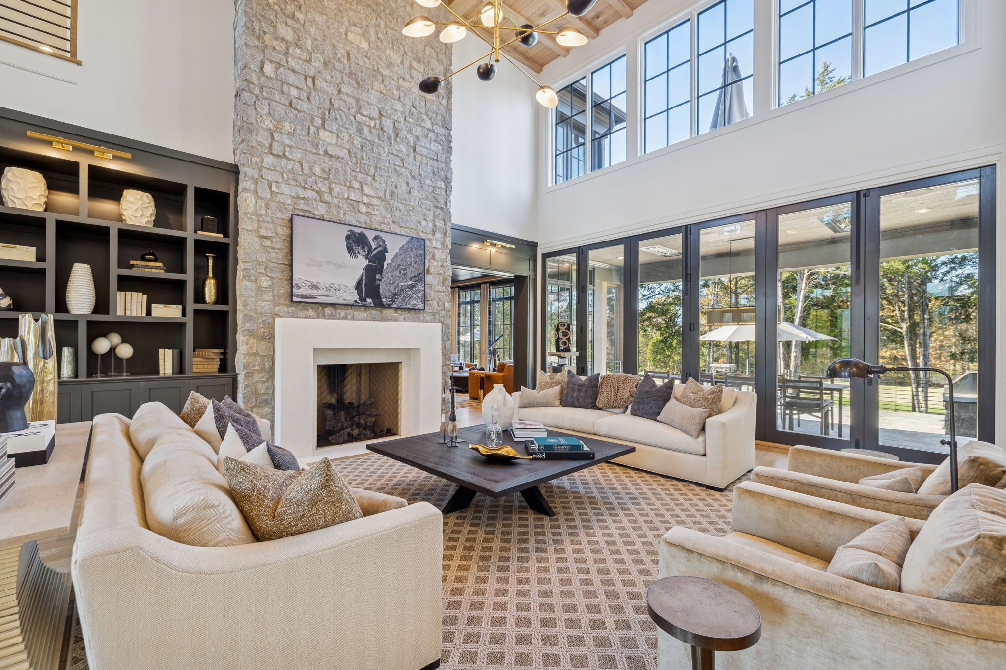 7573 Whiskey Road College Grove, TN 37046 - Photo 9 of 100 a living room with furniture and a fireplace