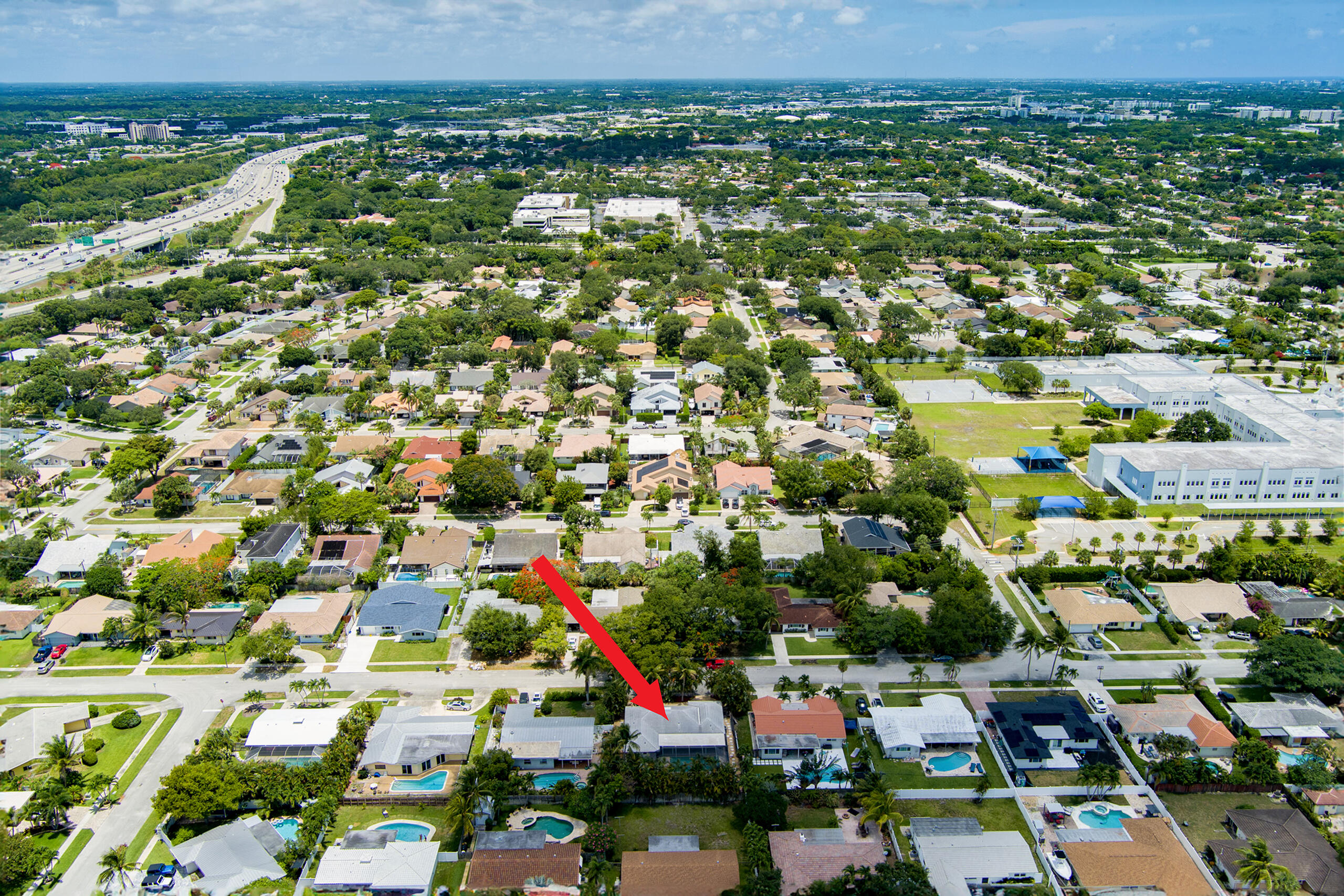 1348 Southwest 4th Street Boca Raton, FL 33486 - Photo 38 of 44 an aerial view of multiple house