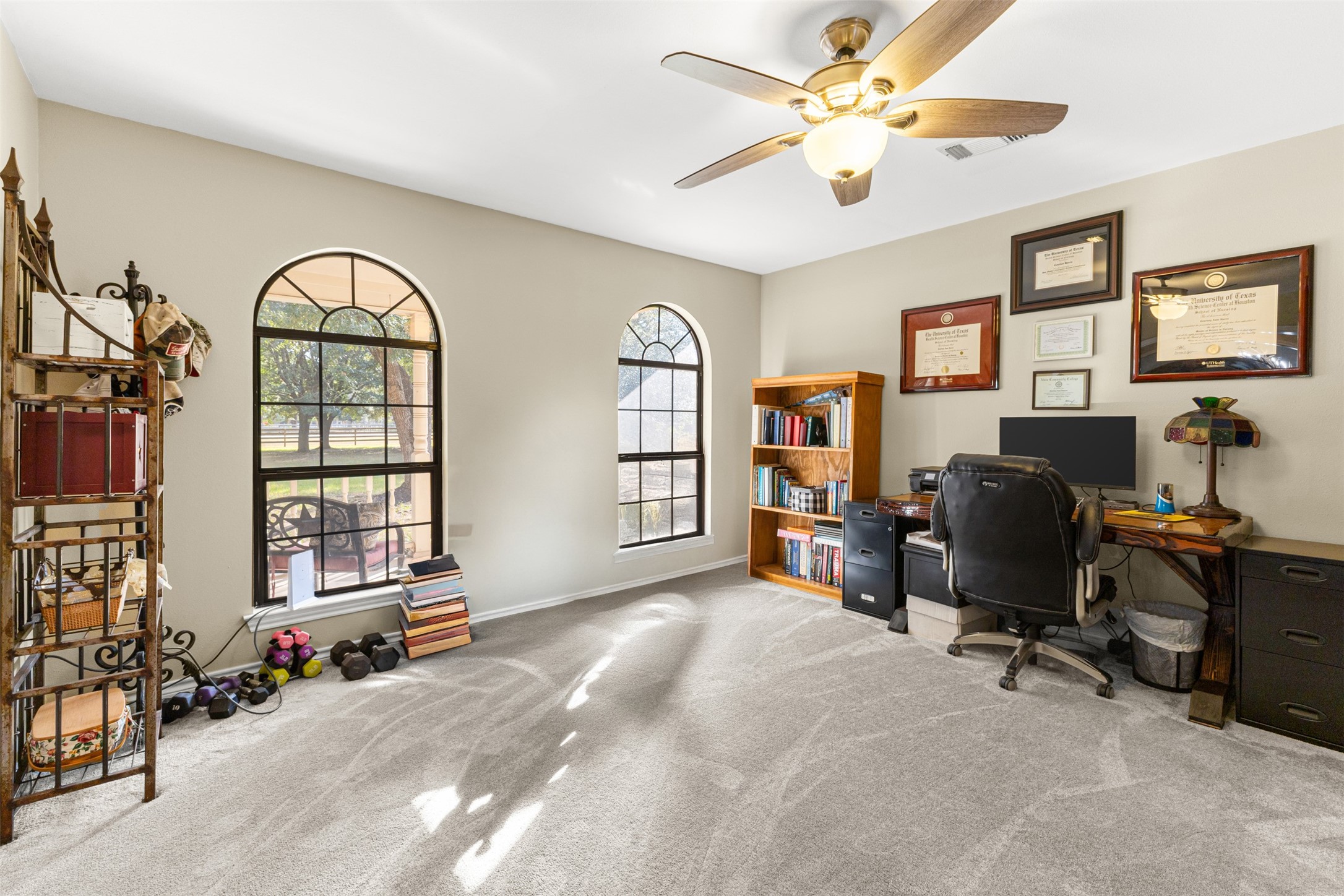 31928 Reids Prairie Road Waller, TX 77484 - Photo 9 of 49 a view of a livingroom with workspace and a window