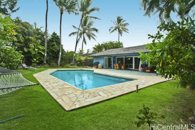 392 Awakea Road Kailua, HI 96734 - Photo 1 of 1 a view of a house with a swimming pool