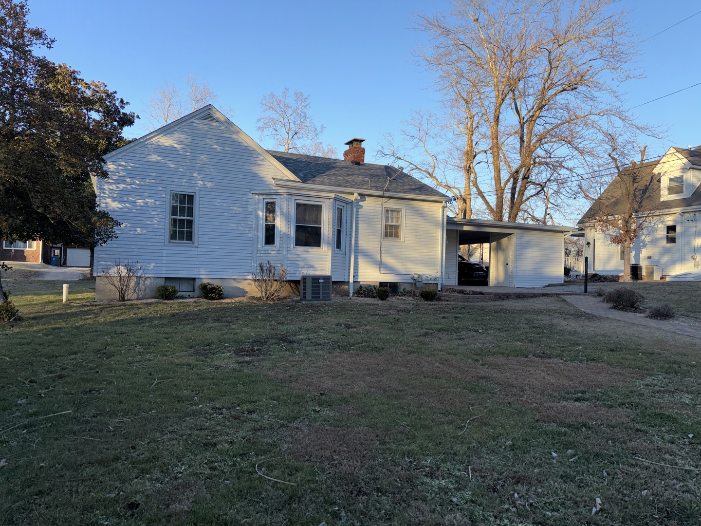 500 South Green Street Anna, IL 62906 - Photo 11 of 30 a view of a yard in front of a house with large trees