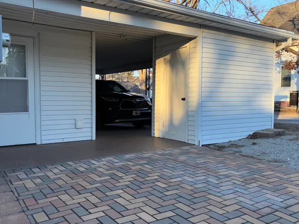 a view of a car garage