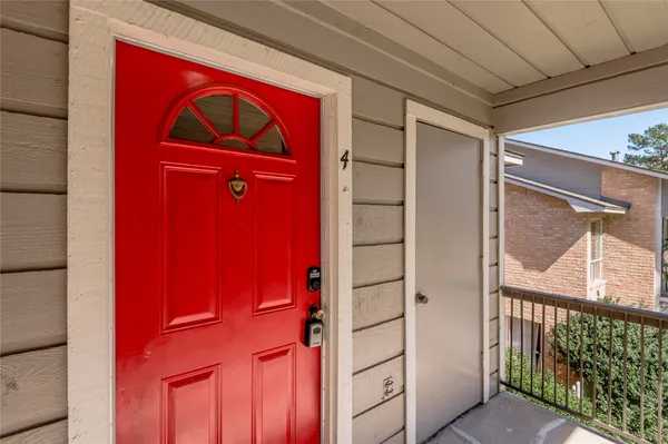 a view of front door