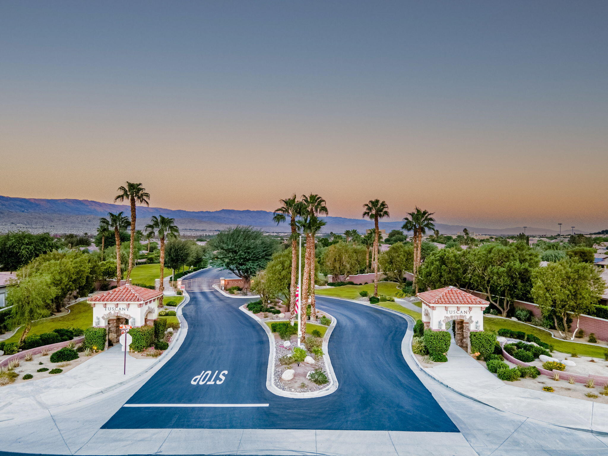 244 Via Padua Rancho Mirage, CA 92270 - Photo 24 of 30 a view of a tennis court