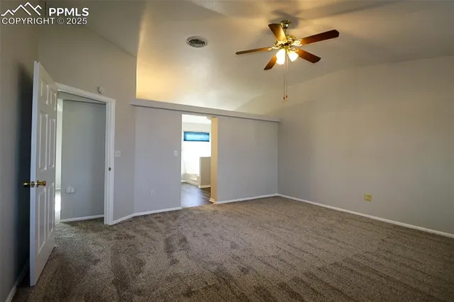 a view of an empty room