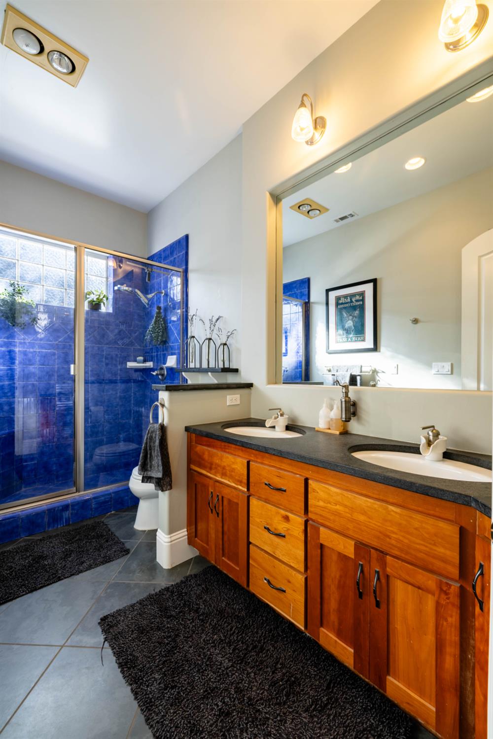 5840 China Hill Road El Dorado, CA 95623 - Photo 31 of 84 a spacious bathroom with a double vanity sink and a mirror