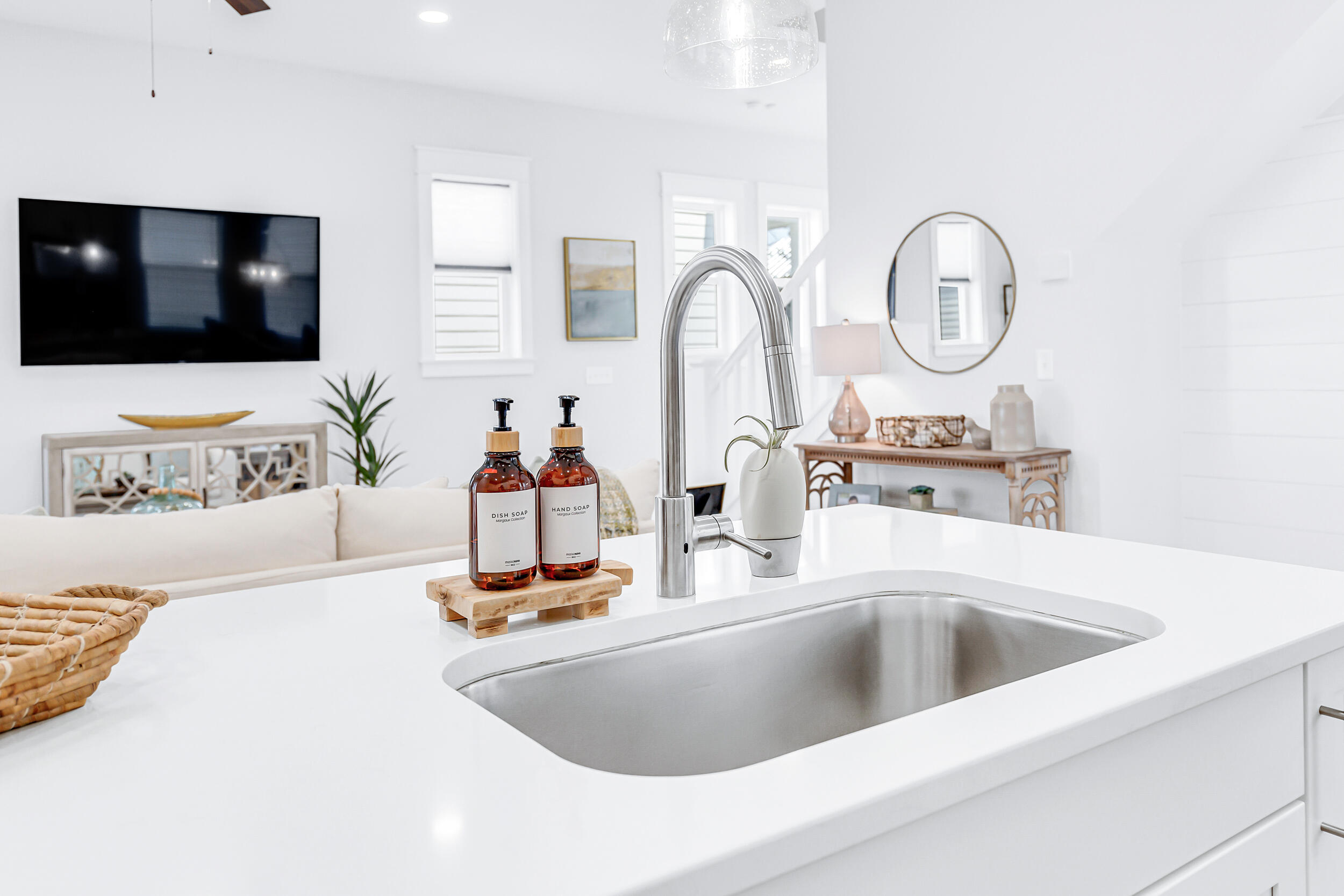 45 Valdare Ln Inlet Beach Inlet Beach, FL 32461 - Photo 16 of 37 a bathroom with a sink and a mirror