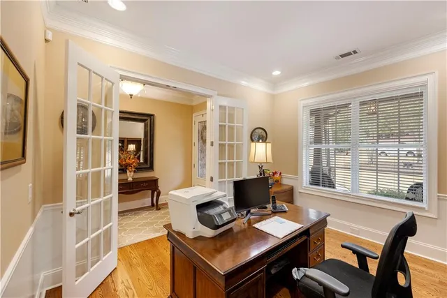 a front view of a house with entryway