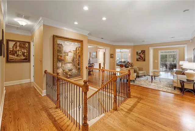a large kitchen with a table and chairs