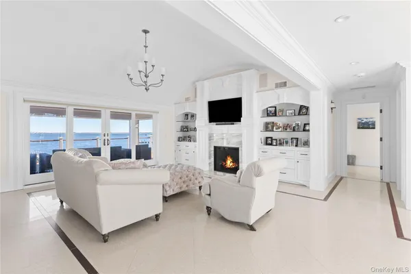 a view of a living room