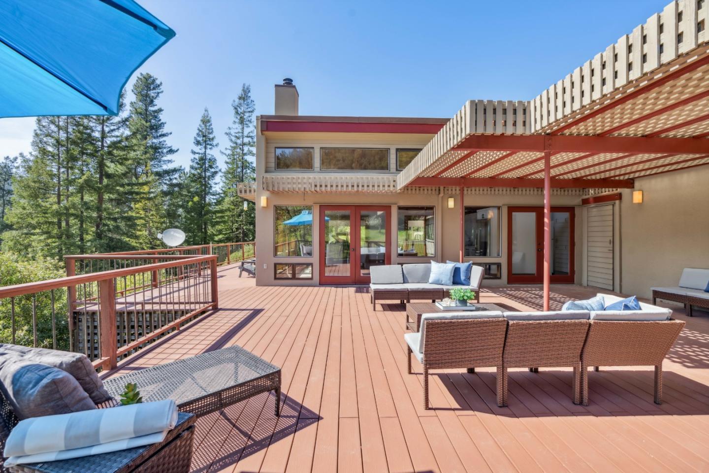 620 Twin Lane Soquel, CA 95073 - Photo 26 of 67 a view of a patio with couches table and chairs