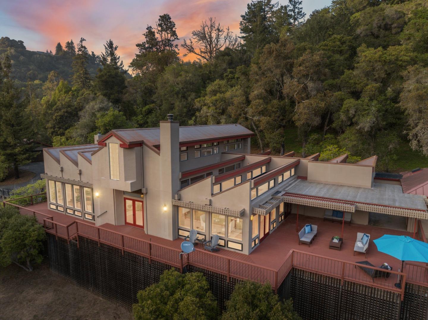 620 Twin Lane Soquel, CA 95073 - Photo 53 of 67 an aerial view of a house with a yard