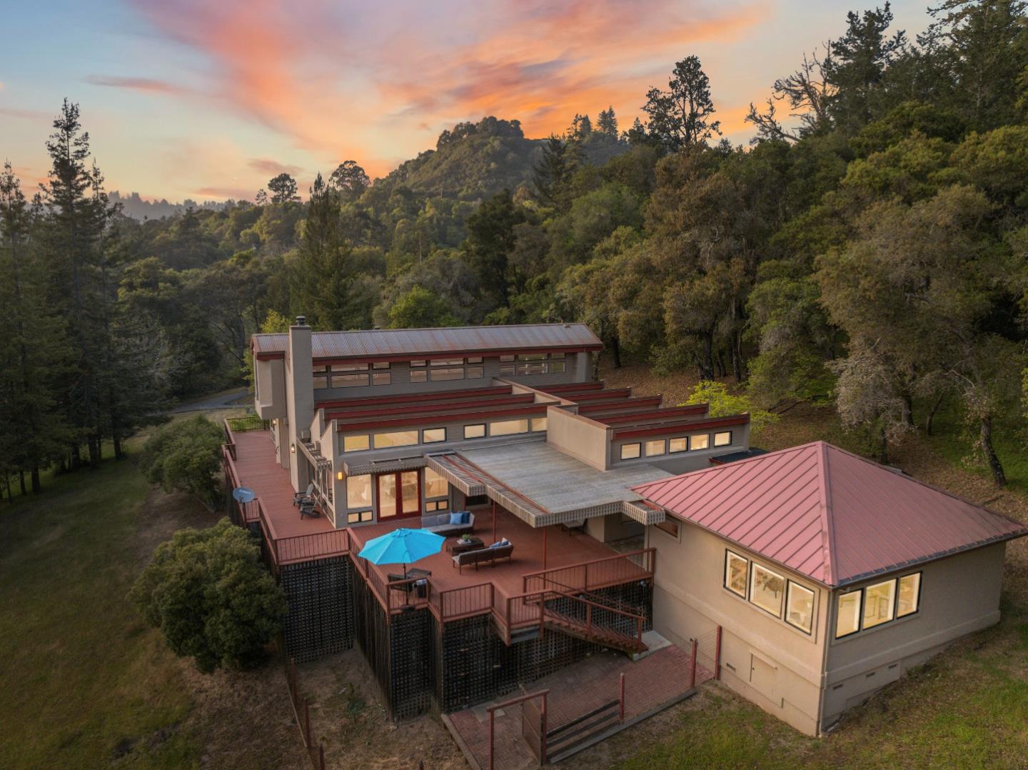 620 Twin Lane Soquel, CA 95073 - Photo 54 of 67 a roof deck with table and chairs