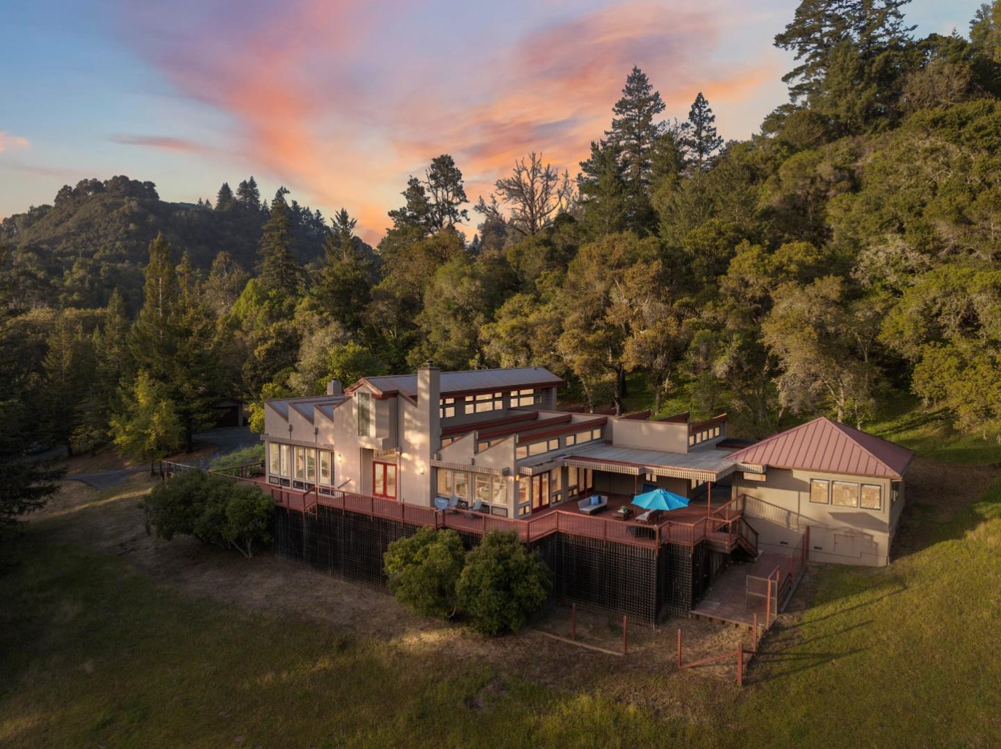 620 Twin Lane Soquel, CA 95073 - Photo 56 of 67 an aerial view of a house with a yard