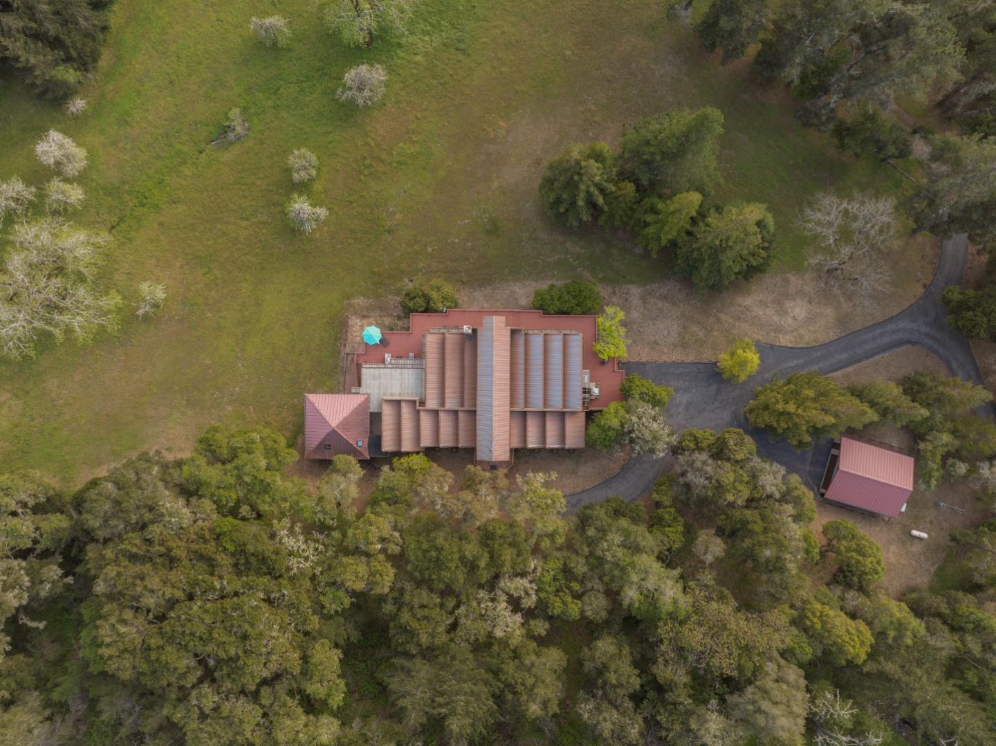 620 Twin Lane Soquel, CA 95073 - Photo 61 of 67 an aerial view of a house with a yard