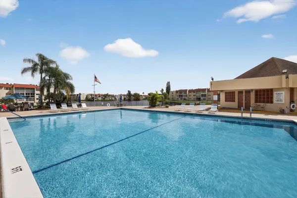 a view of a swimming pool and a terrace
