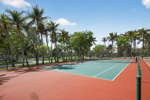 a view of a basketball court