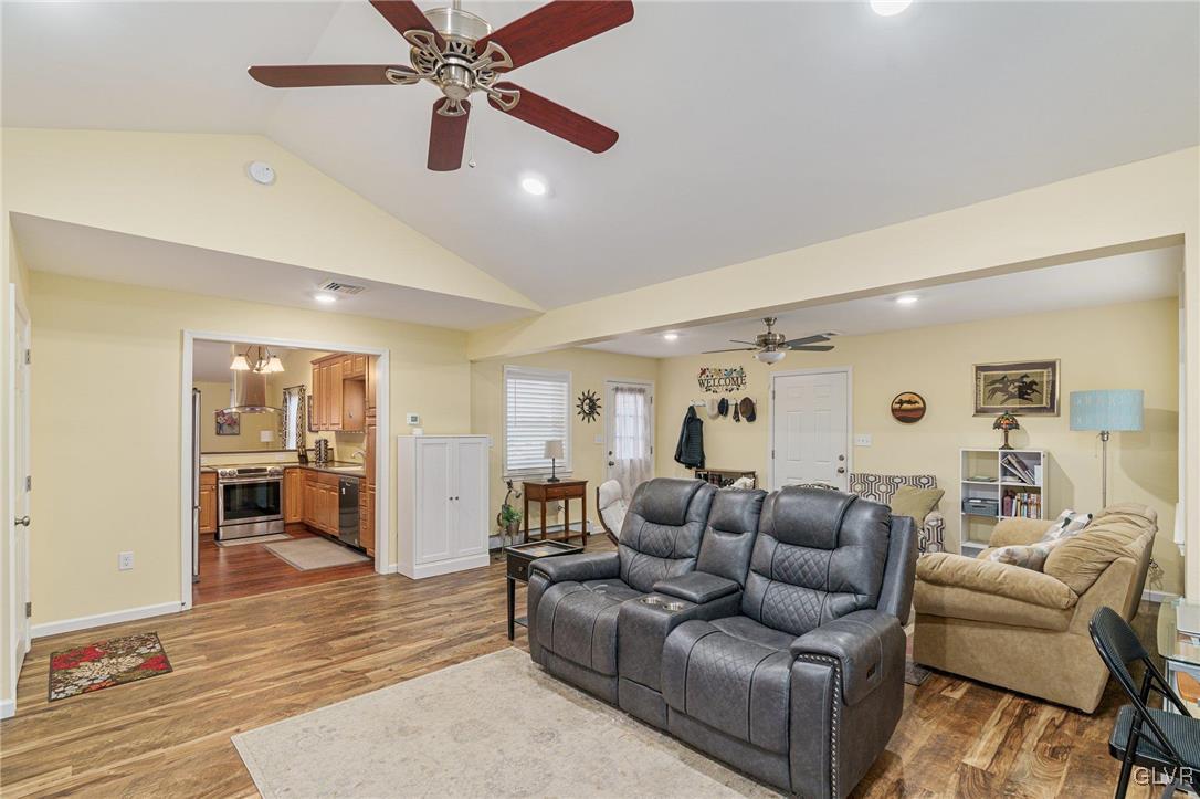 62 School Lane Reading, PA 19606 - Photo 14 of 33 a living room with furniture and a wooden floor