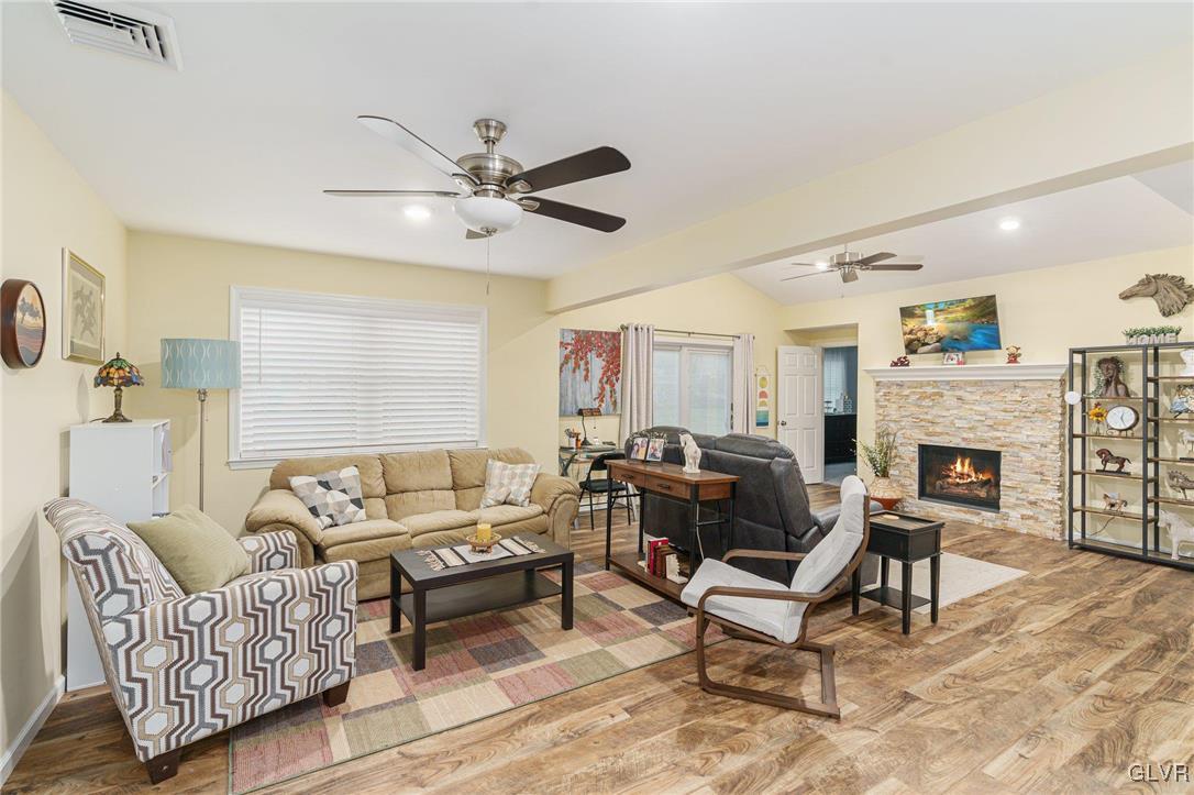 62 School Lane Reading, PA 19606 - Photo 8 of 33 a living room with furniture and a fireplace