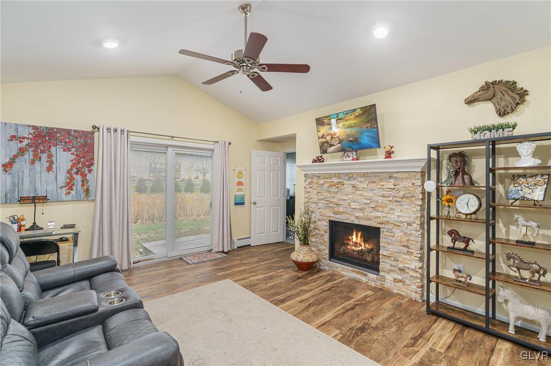 62 School Lane Reading, PA 19606 - Photo 9 of 33 a living room with furniture and a fireplace