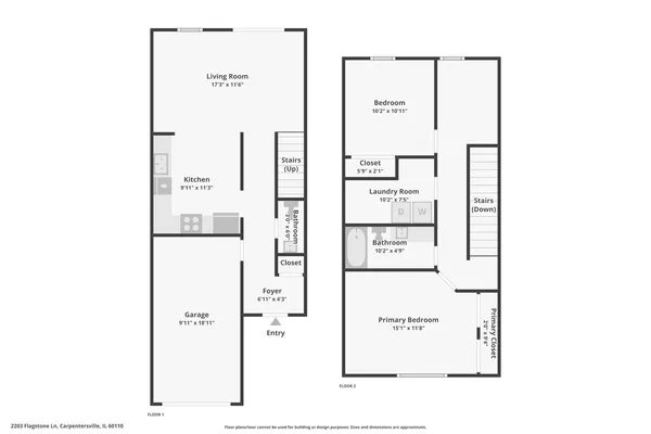 $250,000 | 2203 Flagstone Lane, Unit 2203, Carpentersville, IL 60110