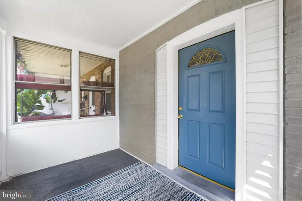 a view of an entryway door