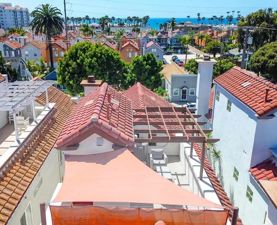 a view of a city with tall buildings