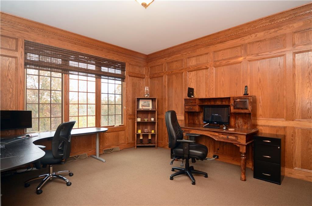 2132 John's Ridge Road Coraopolis, PA 15108 - Photo 9 of 25 First floor paneled den that makes a great home office or students study.
