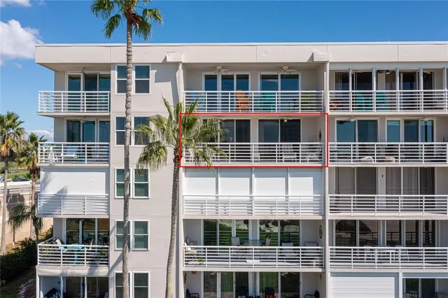 a view of a building with a window and a balcony