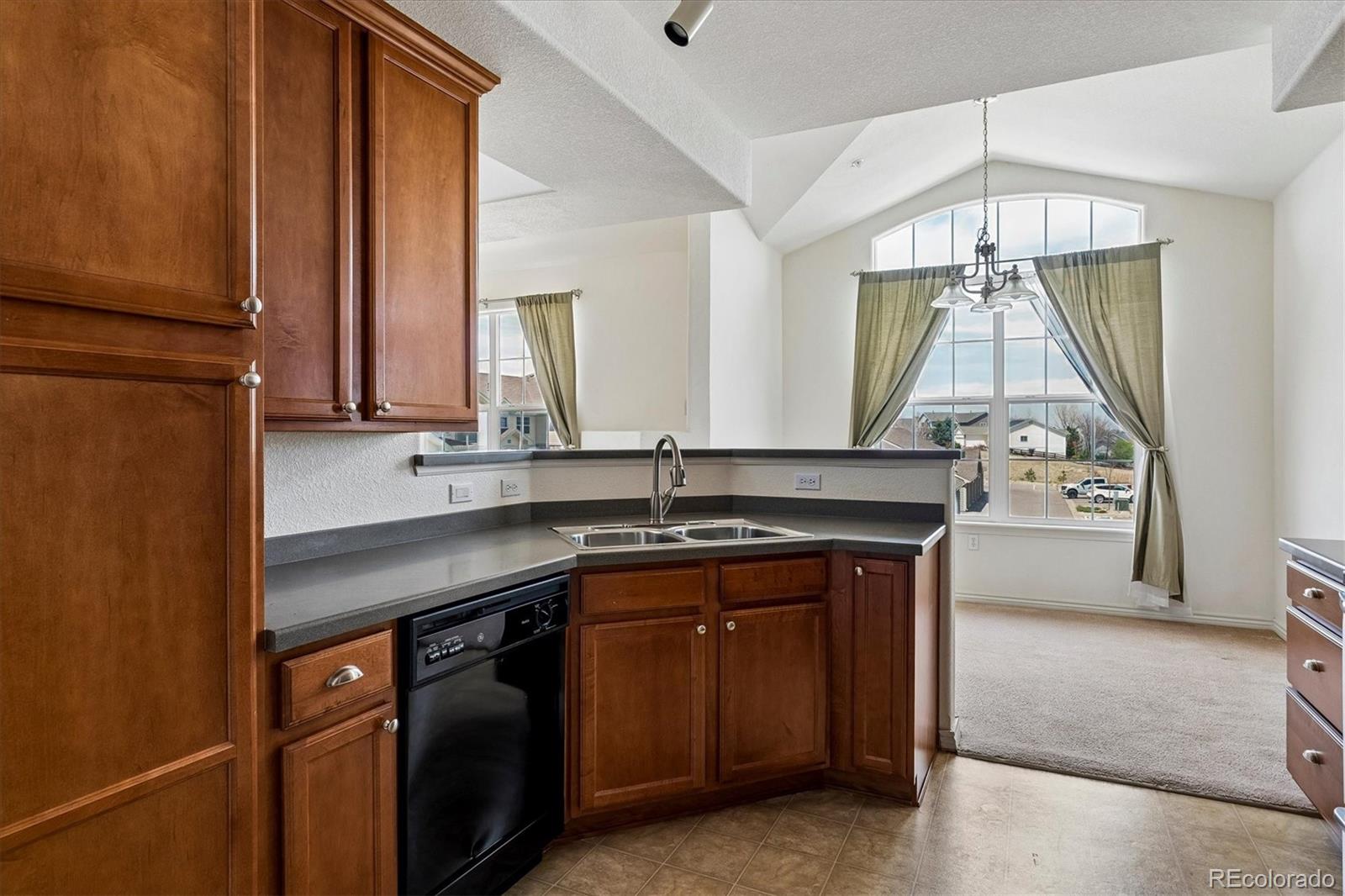 18657 Stroh Road, Unit 4207 Parker, CO 80134 - Photo 11 of 39 a kitchen with a sink stove and cabinets
