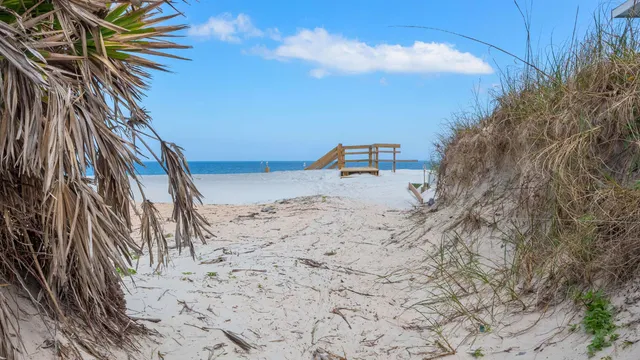 a view of an ocean and beach