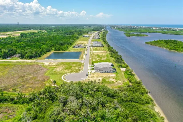 a view of a lake with a outdoor space