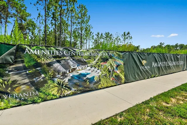 a view of a park with an outdoor space